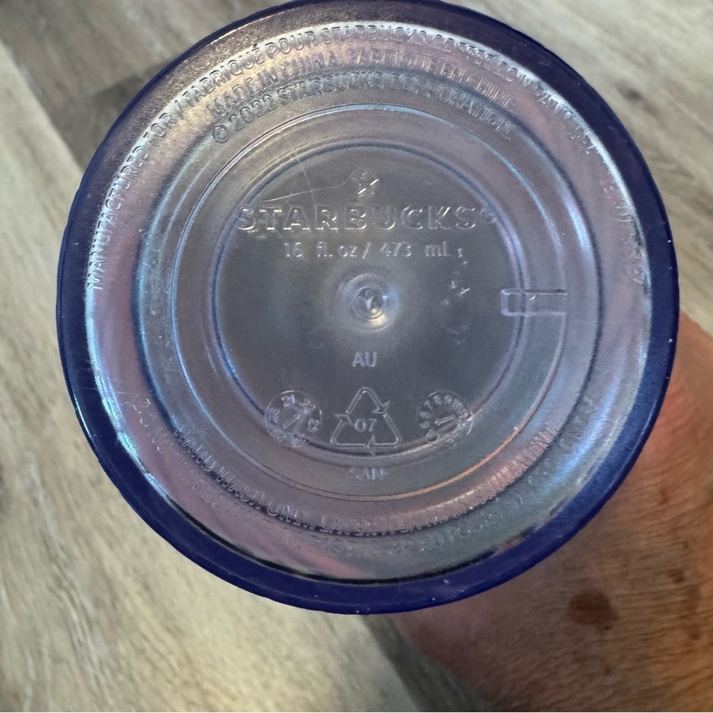 Starbucks Clear Iridescent Holiday Swirl 16 Oz Travel Mug Tumbler 2022 with Lid - Picture 6 of 7